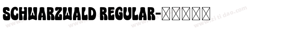 Schwarzwald Regular字体转换